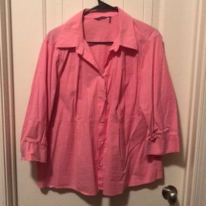 Pink maternity blouse